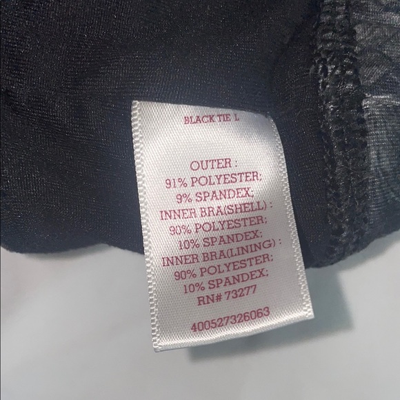 Target Black and Gray Racerback Sports Bra - Picture 3 of 7